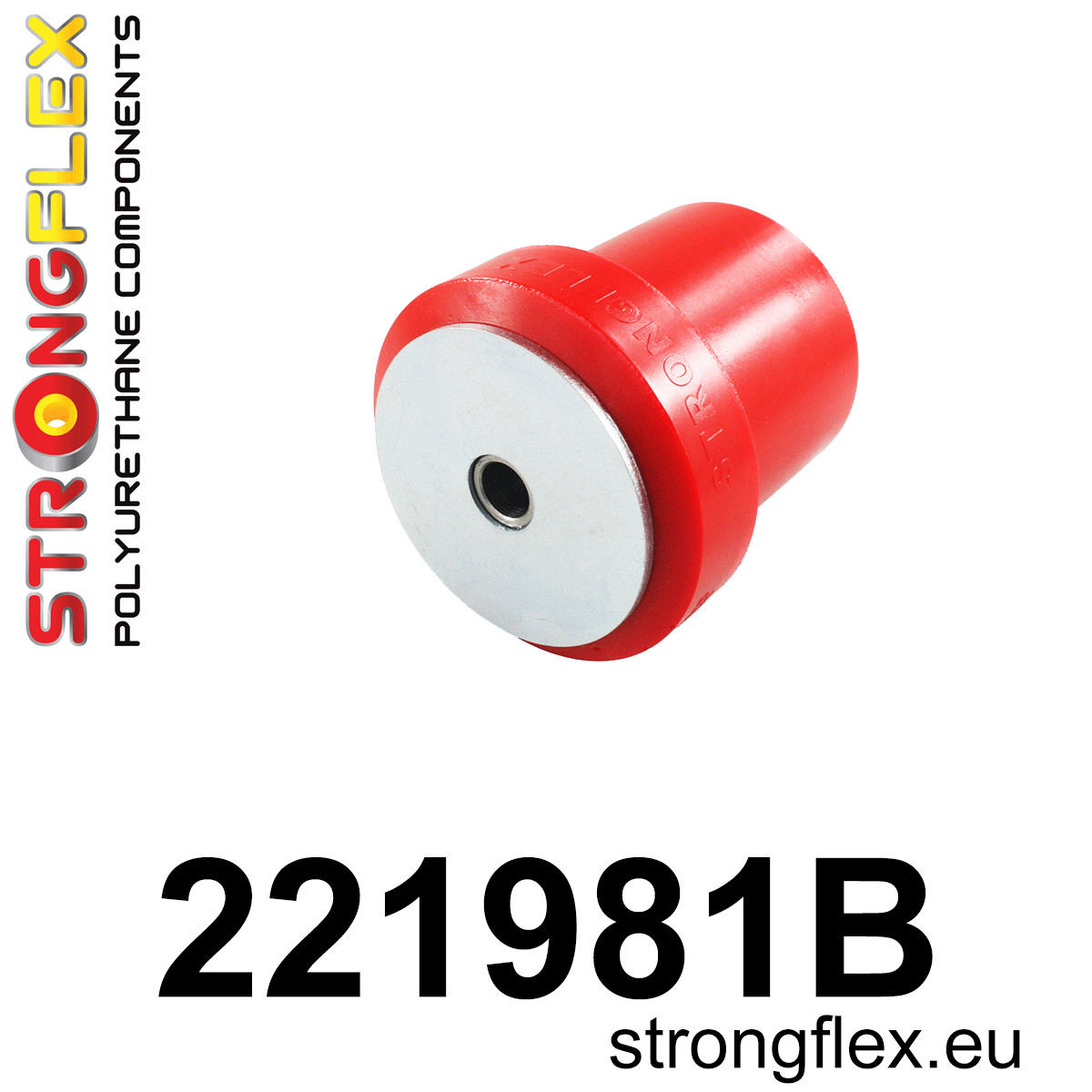 Strongflex Audi Achterste balk rubber – 221981BX ZWART 2 Strongflex Audi Achterste balk rubber – 221981BX ZWART – Image 2