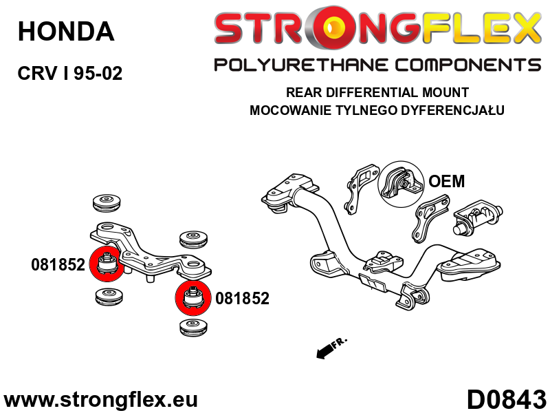 Strongflex Honda Complete ophangrubberset SPORT – 086244A 4 Strongflex Honda Complete ophangrubberset SPORT – 086244A – Image 4