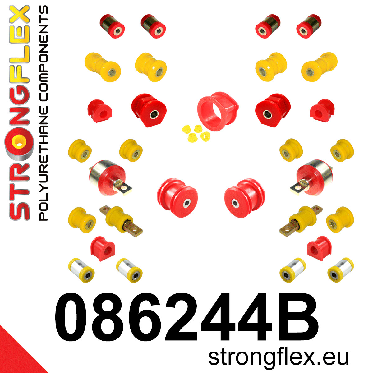 Strongflex Honda Complete ophangrubberset – 086244B 1 Strongflex Honda Complete ophangrubberset – 086244B