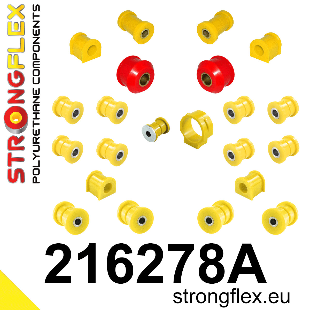 Strongflex Toyota Complete ophangrubberset SPORT – 216278A 1 Strongflex Toyota Complete ophangrubberset SPORT – 216278A