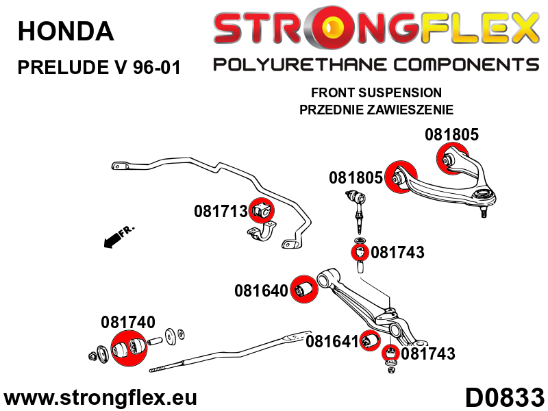 Strongflex Honda Prelude Polyurethaan rubberset voor- en achteras SPORT – 086205A 7 Strongflex Honda Prelude Polyurethaan rubberset voor- en achteras SPORT – 086205A – Bild 7