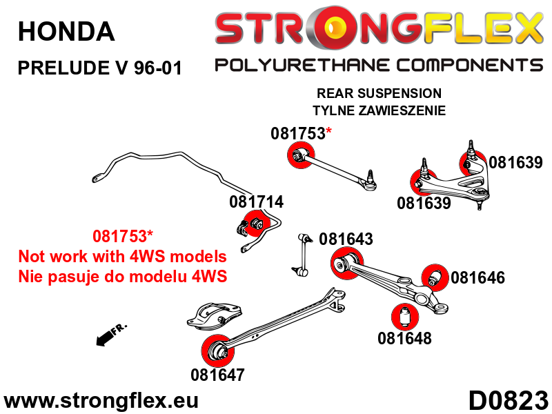 Strongflex Honda Prelude Achterste stabilisatorrubber SPORT – 081714A 5 Strongflex Honda Prelude Achterste stabilisatorrubber SPORT – 081714A – Image 5
