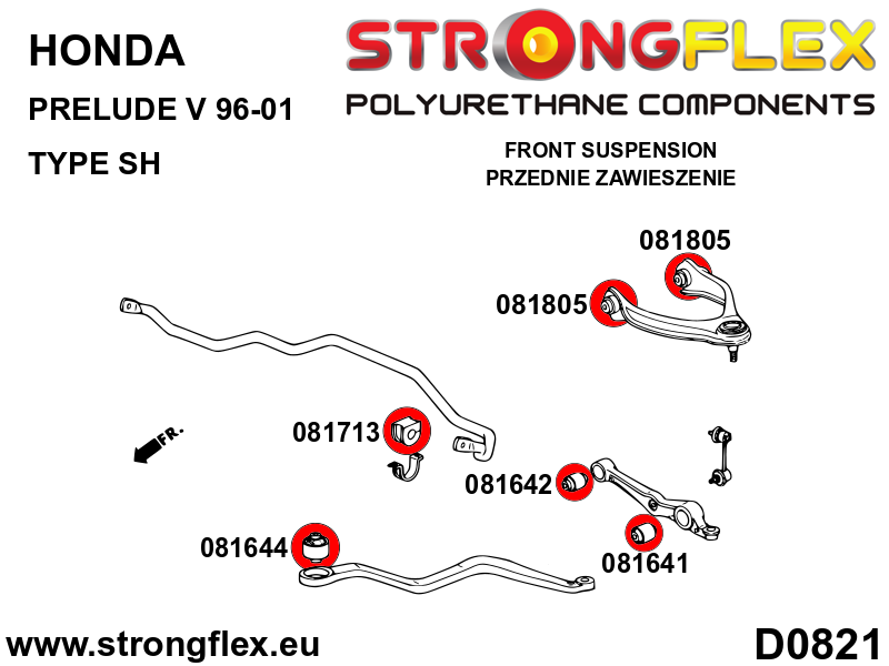 Strongflex Honda Prelude Vooras onderster draagarm binnenste rubber (Modell SH) SPORT – 081642A 3 Strongflex Honda Prelude Vooras onderster draagarm binnenste rubber (Modell SH) SPORT – 081642A - Image 3