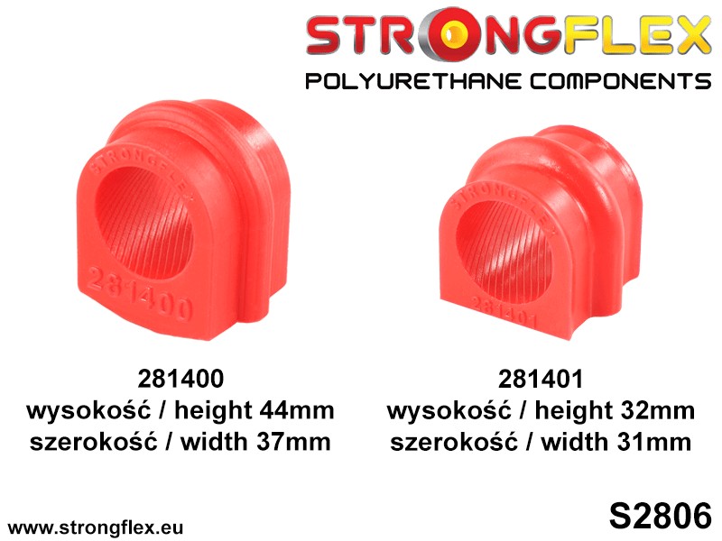 Strongflex Nissan Skyline Vooras rubberset SPORT – 286209A 5 Strongflex Nissan Skyline Vooras rubberset SPORT – 286209A – Bild 5