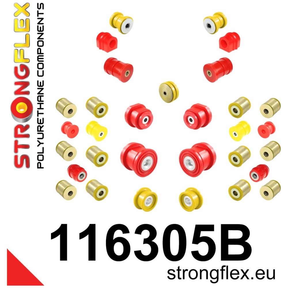 Strongflex Mercedes Complete polyurethaan ophangrubberset – 116305B
