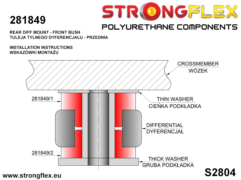 Strongflex Nissan Complete ophangrubberset SPORT – 286116A 8 Strongflex Nissan Complete ophangrubberset SPORT – 286116A – Bild 8