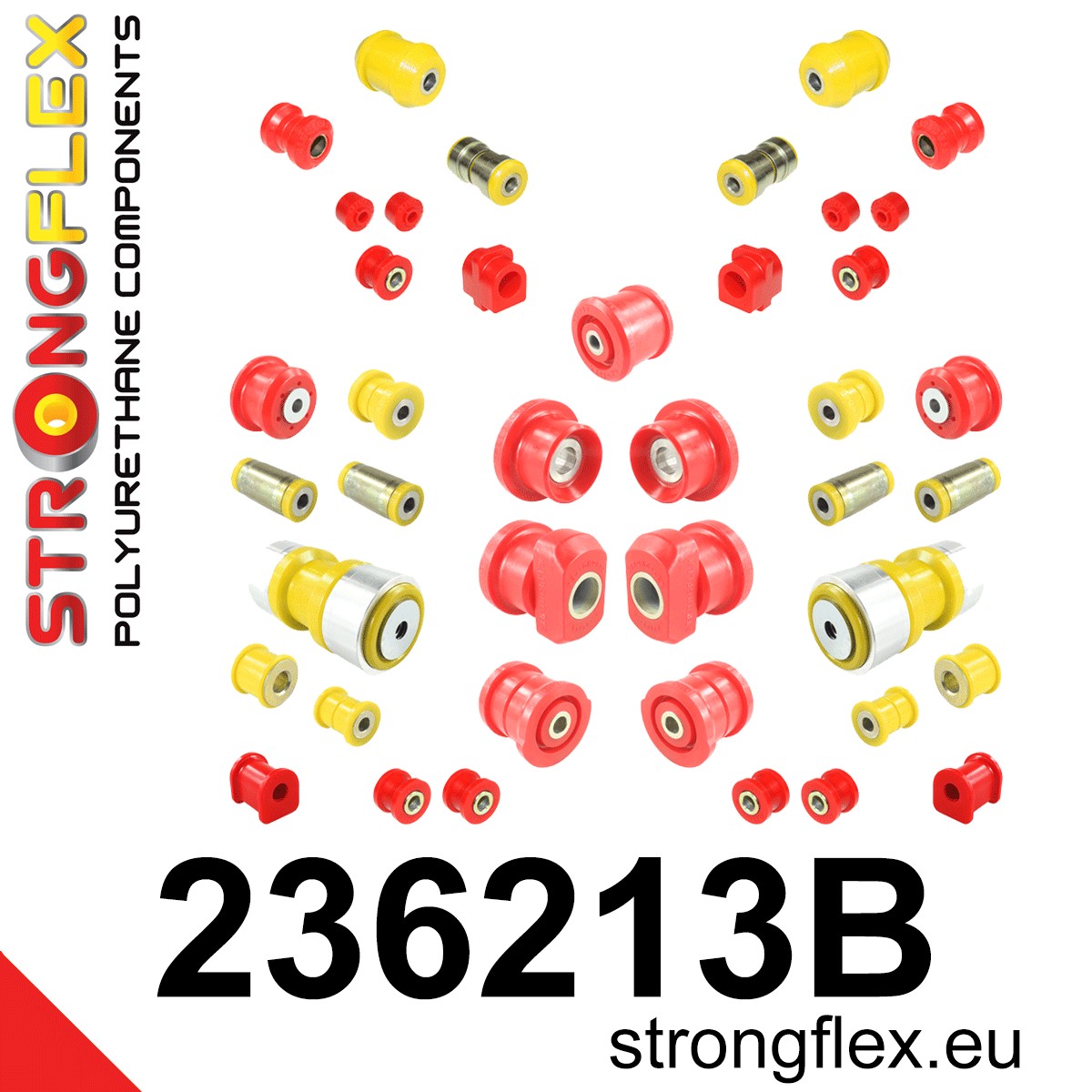 Strongflex Volvo Complete ophangrubberset – 236213B 1 Strongflex Volvo Complete ophangrubberset – 236213B