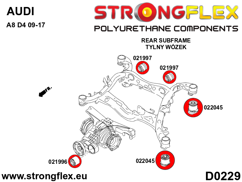 Strongflex Porsche Achterste differentieel - achterste rubber SPORT – 021997A 3 Strongflex Porsche Achterste differentieel - achterste rubber SPORT – 021997A – Image 3