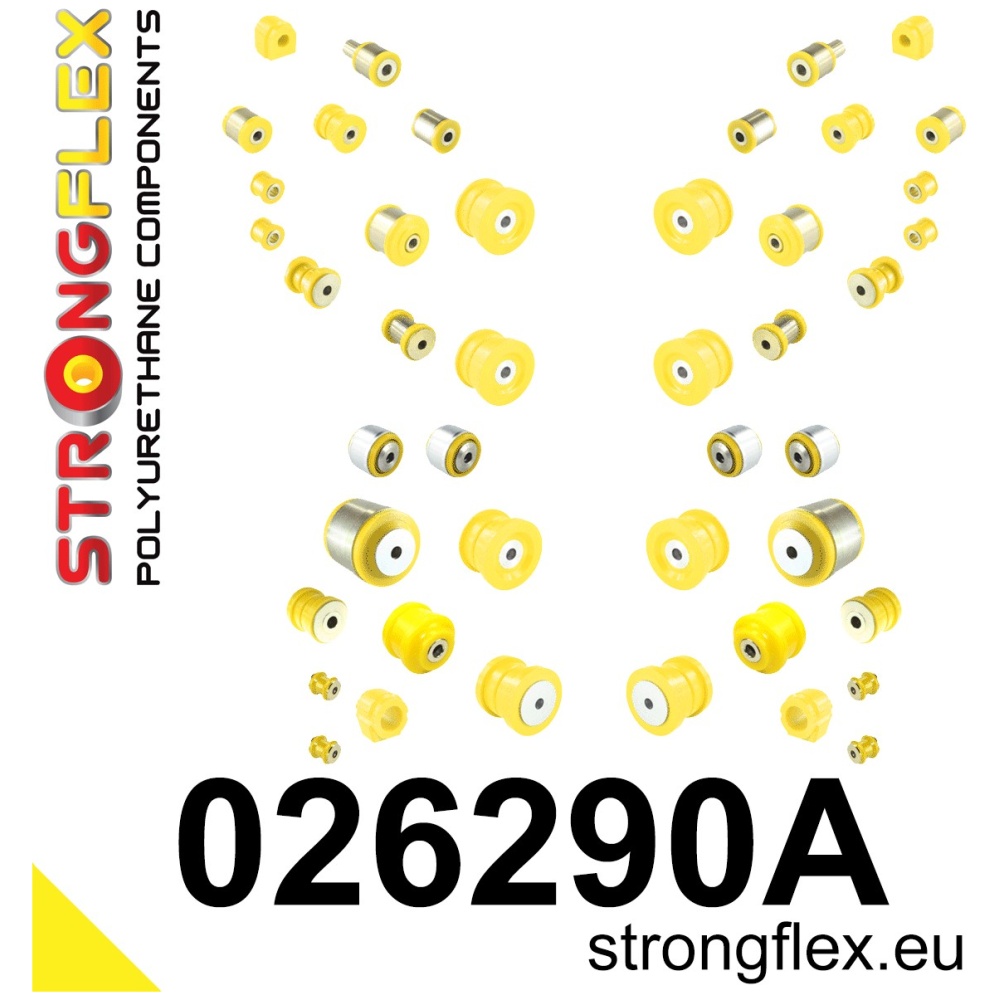 Strongflex Audi Complete polyurethaan ophangrubberset SPORT – 026290A
