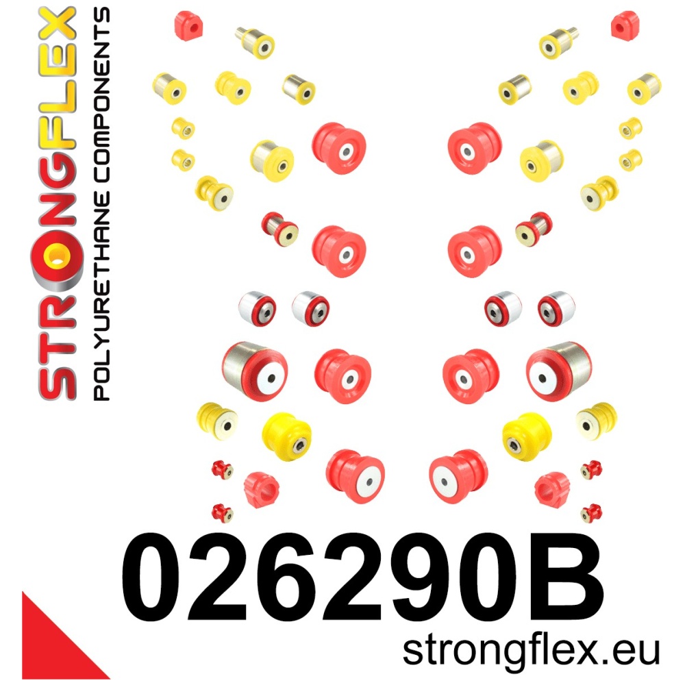 Strongflex Audi Complete polyurethaan ophangrubberset – 026290B