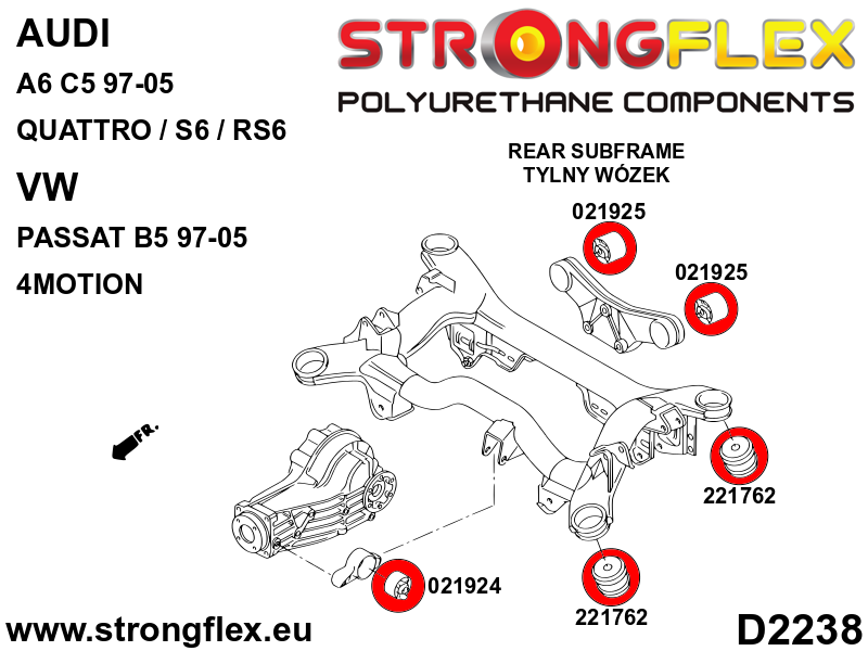 Strongflex Audi / Volkswagen Complete ophangingsset SPORT – 026239A 6 Strongflex Audi / Volkswagen Complete ophangingsset SPORT – 026239A – Image 6