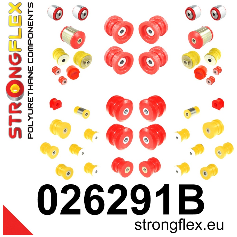 Strongflex Audi Complete polyurethaan ophangrubberset – 026291B