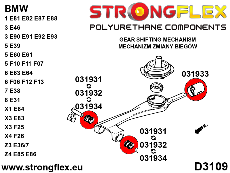 Strongflex BMW E46 Schakelstang Rubber Voorzijde (ovaal 14mm) SPORT – 031934A 6 Strongflex BMW E46 Schakelstang Rubber Voorzijde (ovaal 14mm) SPORT – 031934A – Image 6