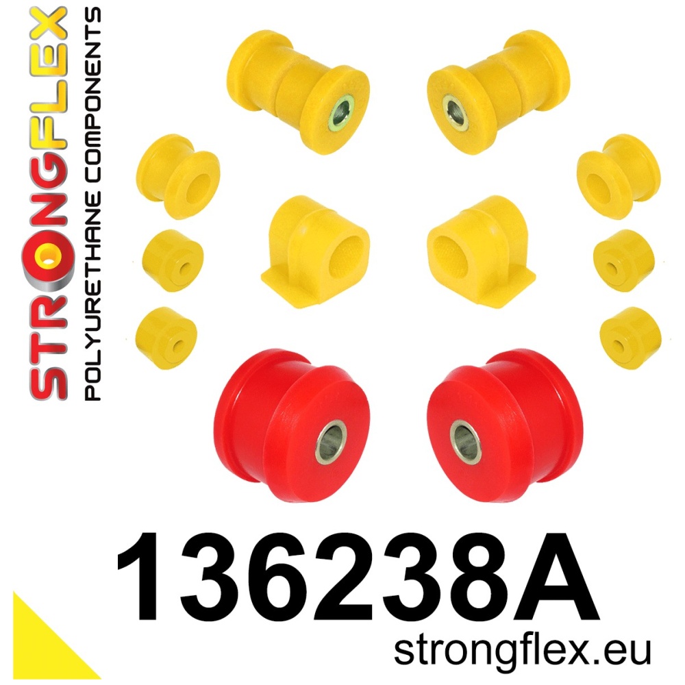Strongflex Opel Vauxhall Voorste ophangrubberset SPORT – 136238A