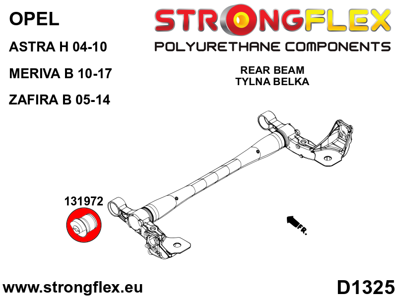 Strongflex Opel Vauxhall Complete polyurethaan ophangrubberset SPORT – 136239A 3 Strongflex Opel Vauxhall Complete polyurethaan ophangrubberset SPORT – 136239A – Bild 3