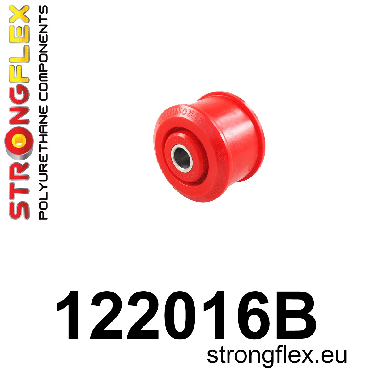 Strongflex Mitsubishi Front engine mount – lower – 122016BX ZWART 2 Strongflex Mitsubishi Front engine mount – lower – 122016BX ZWART - Afbeelding 2