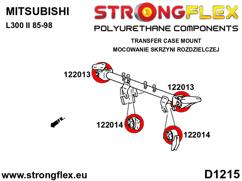 Strongflex Mitsubishi Transfer case bevestiging rubber - bovenste SPORT – 122013A 2 Strongflex Mitsubishi Transfer case bevestiging rubber - bovenste SPORT – 122013A – Bild 2