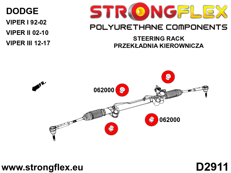 Strongflex Dodge Stuurhuis rubber SPORT – 062000A 2 Strongflex Dodge Stuurhuis rubber SPORT – 062000A – Image 2