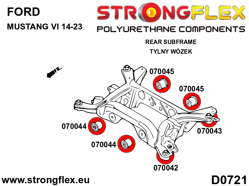 Strongflex Ford Achterste differentieel steun - achterste rubber SPORT – 070045A 2 Strongflex Ford Achterste differentieel steun - achterste rubber SPORT – 070045A – Bild 2