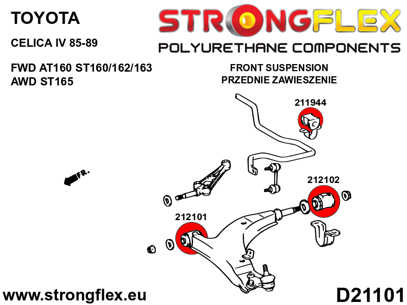 Strongflex Toyota Voorste stabilisatorrubber – 211944B 5 Strongflex Toyota Voorste stabilisatorrubber – 211944B - Image 5