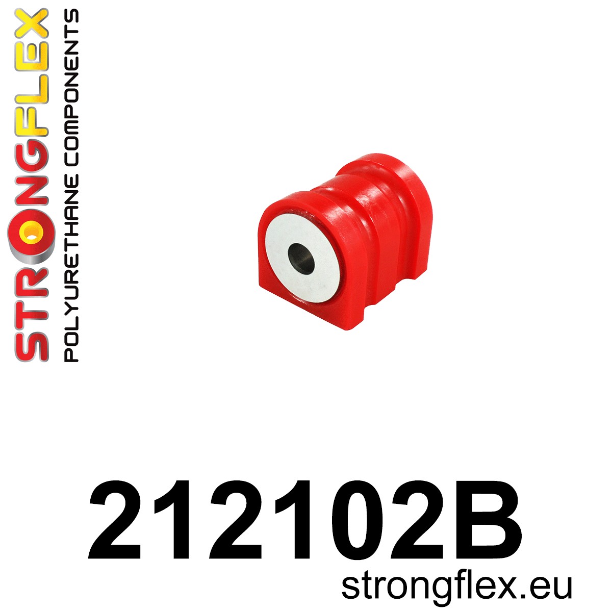 Strongflex Toyota Voorste draagarm – achterste rubber – 212102B 1 Strongflex Toyota Voorste draagarm – achterste rubber – 212102B