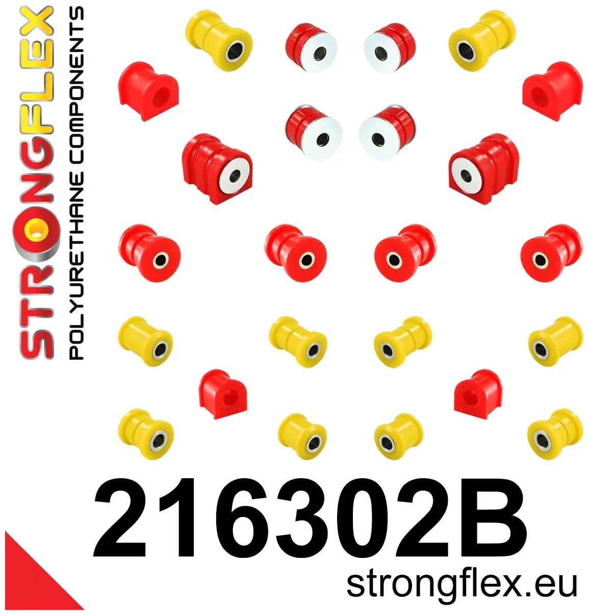 Strongflex Toyota Complete ophangrubberset – 216302B 1 Strongflex Toyota Complete ophangrubberset – 216302B
