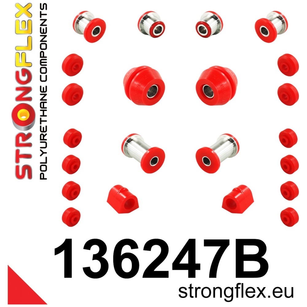 Strongflex Opel Vauxhall Kit de silentblocs de suspension avant – 136247B