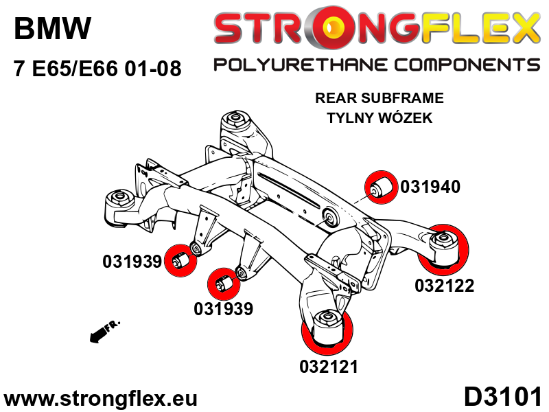 Strongflex BMW E60/E61/E63 Achterste differentieelrubber - voor SPORT – 031939A 11 Strongflex BMW E60/E61/E63 Achterste differentieelrubber - voor SPORT – 031939A - Afbeelding 11