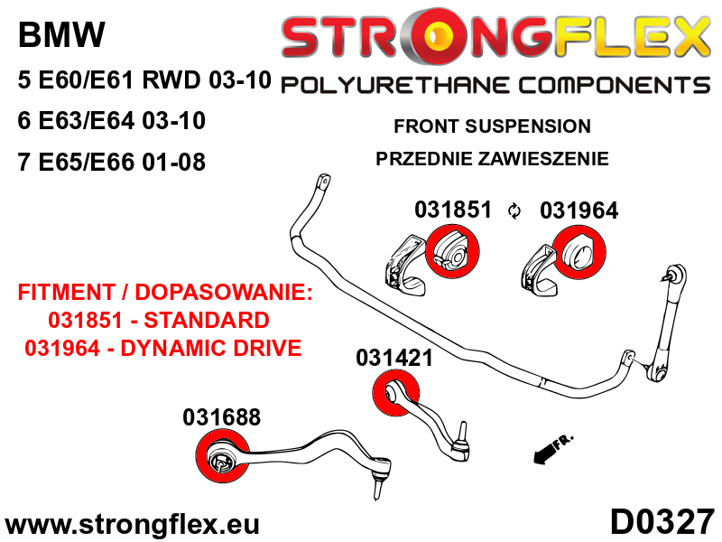 Strongflex BMW E65/E66 Complete ophangrubberset – 036143B 5 Strongflex BMW E65/E66 Complete ophangrubberset – 036143B - Image 5