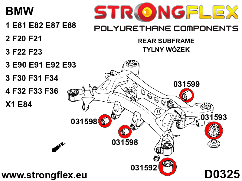 Strongflex Bmw Complete ophangrubberset SPORT – 036075A 5 Strongflex Bmw Complete ophangrubberset SPORT – 036075A – Bild 5