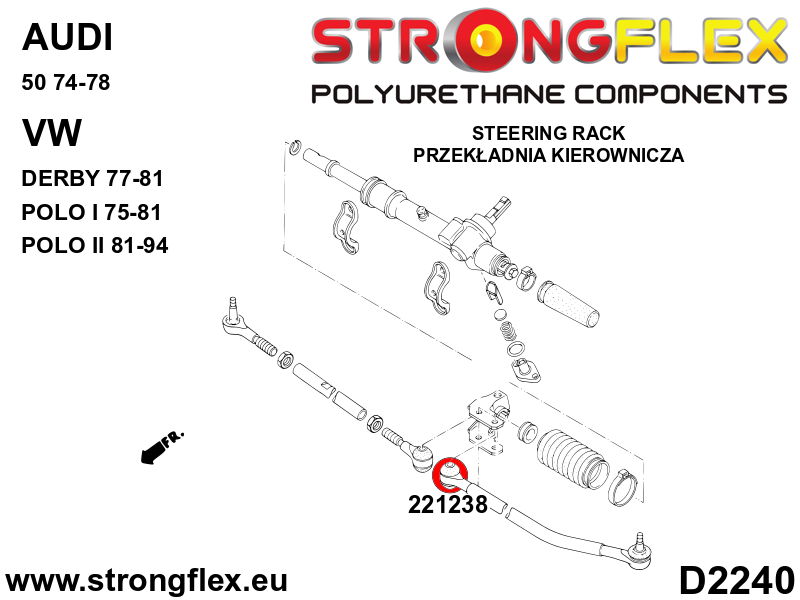 Strongflex Audi Complete ophangrubberset – 226061B 4 Strongflex Audi Complete ophangrubberset – 226061B - Image 4