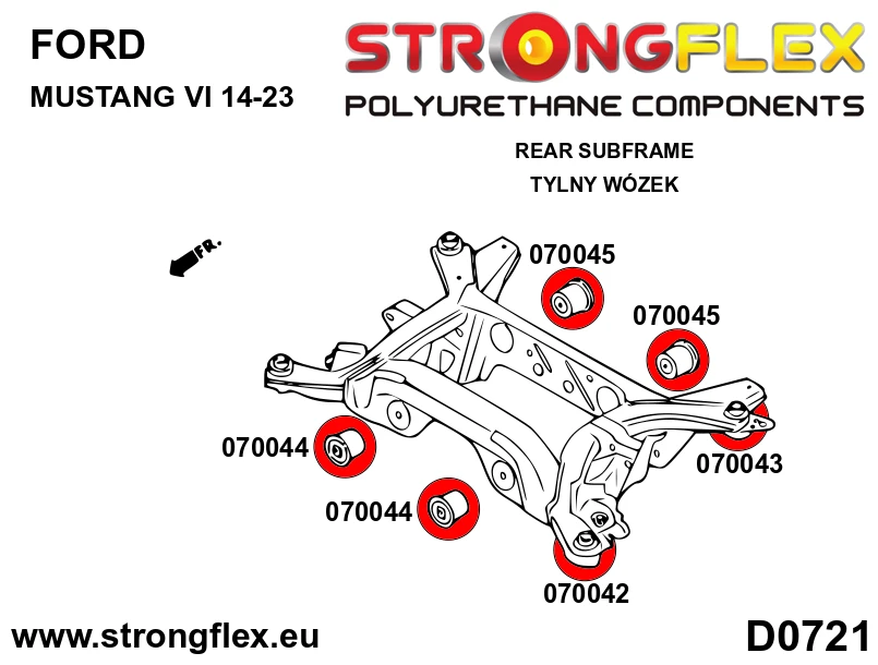 Strongflex Ford Complete ophangrubberset – 076174B 4 Strongflex Ford Complete ophangrubberset – 076174B – Image 4