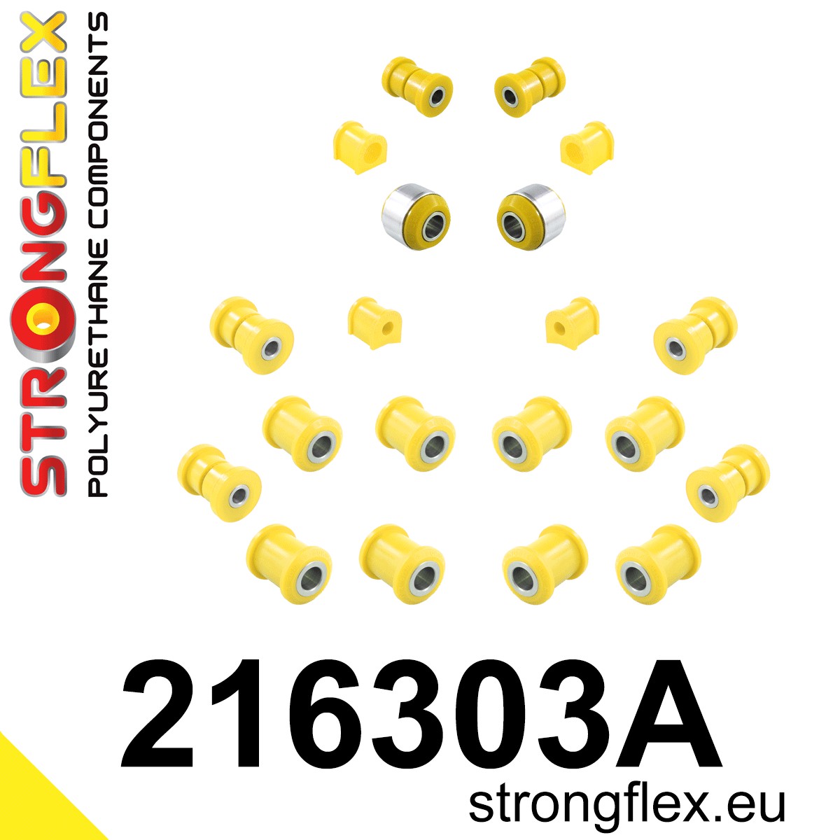 Strongflex Toyota Complete ophangrubberset SPORT – 216303A 1 Strongflex Toyota Complete ophangrubberset SPORT – 216303A