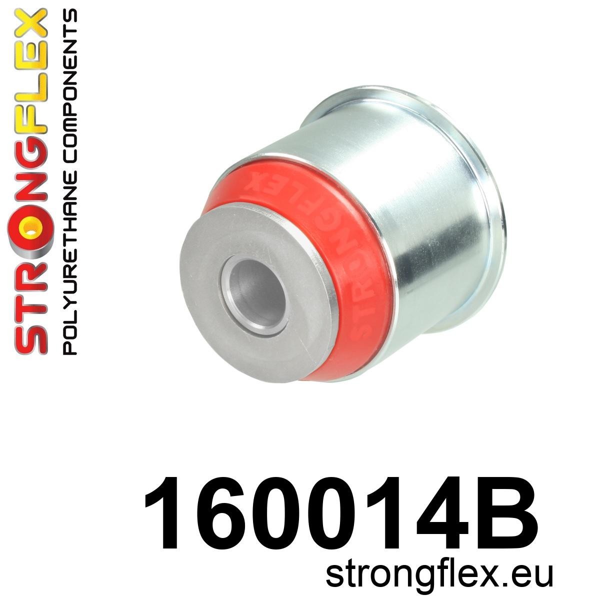Strongflex Maserati Vooras onderste draagarm – voorste rubber – 160014BX ZWART 2 Strongflex Maserati Vooras onderste draagarm – voorste rubber – 160014BX ZWART - Afbeelding 2