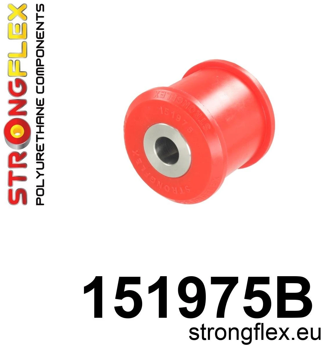 Strongflex Dacia Achterste langsdraagarm rubber – 151975B 1 Strongflex Dacia Achterste langsdraagarm rubber – 151975B