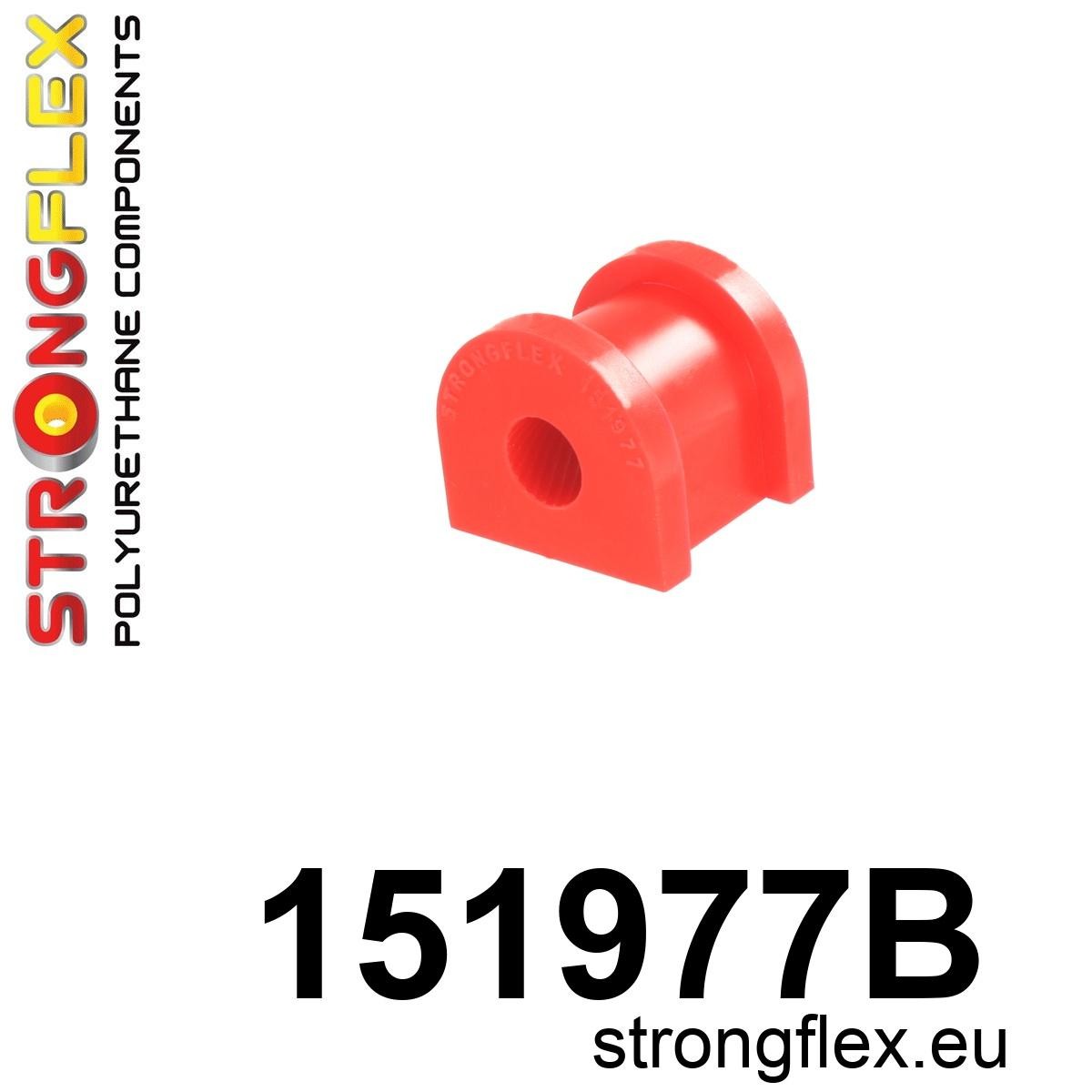 Strongflex Dacia Achterste stabilisator rubber – 151977B 1 Strongflex Dacia Achterste stabilisator rubber – 151977B