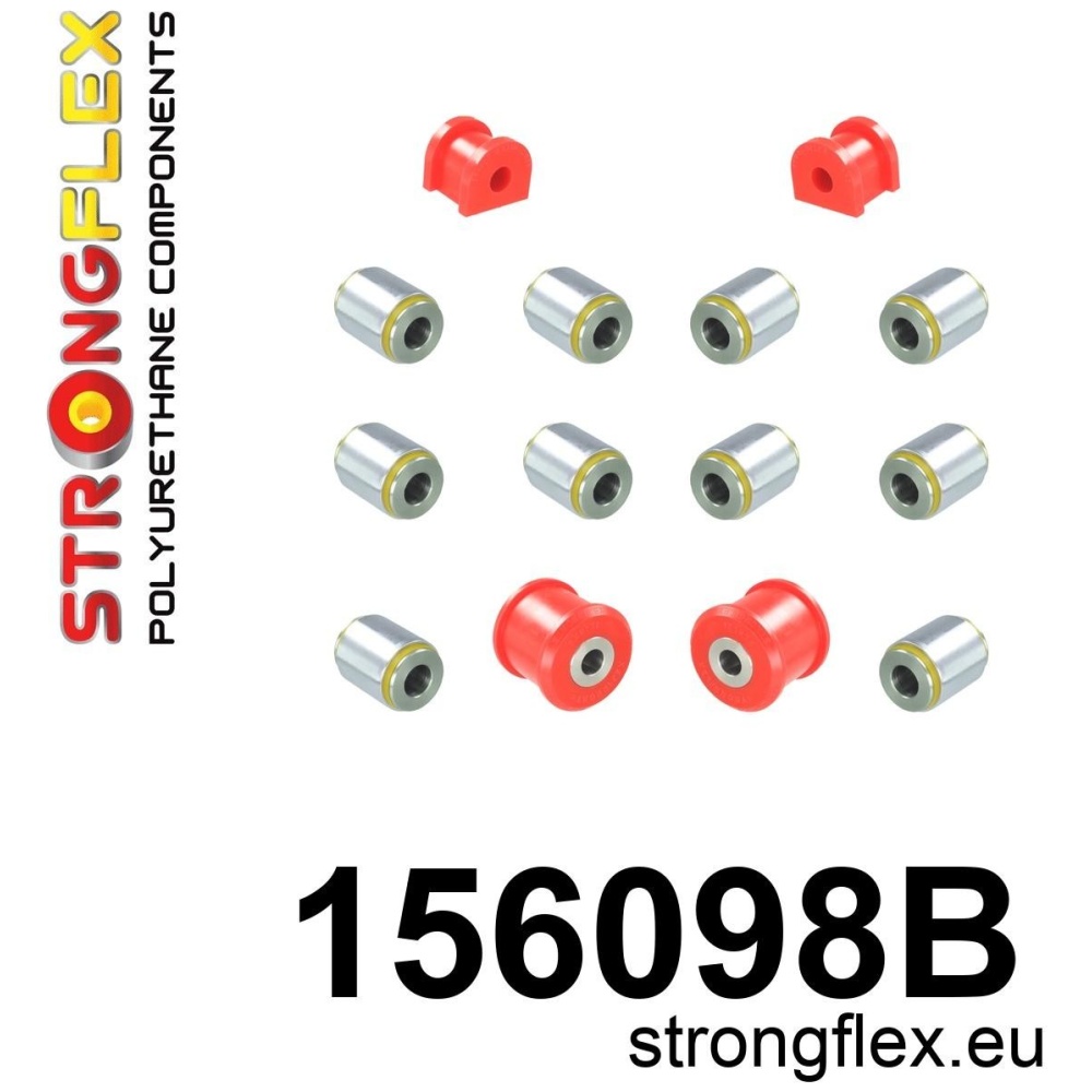 Strongflex Dacia Rear suspension bush kit AWD – 156098B