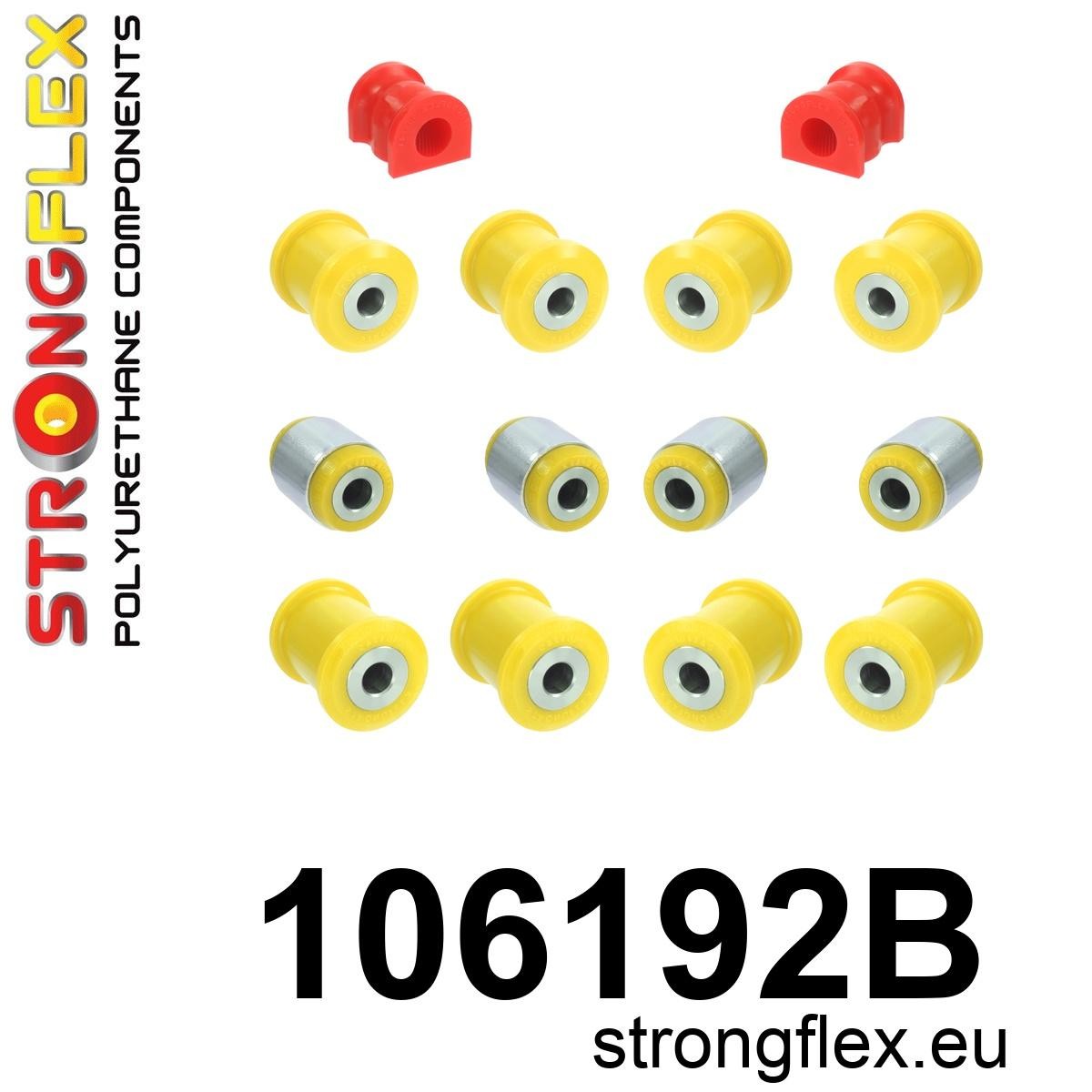 Strongflex Mazda Achterste ophangrubberset – 106192B 1 Strongflex Mazda Achterste ophangrubberset – 106192B