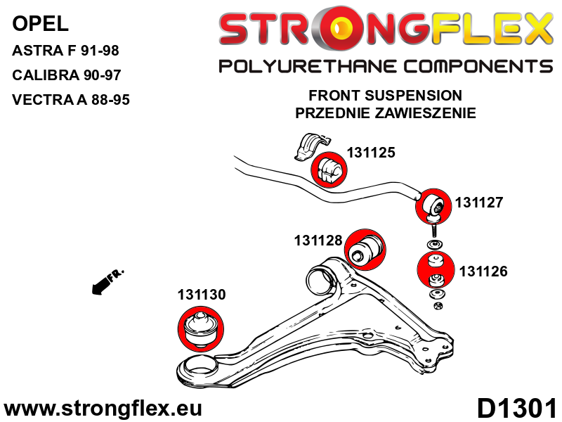 Strongflex BMW E114/E115/E24 Koppelstangrubber SPORT – 131126A 13 Strongflex BMW E114/E115/E24 Koppelstangrubber SPORT – 131126A - Afbeelding 13
