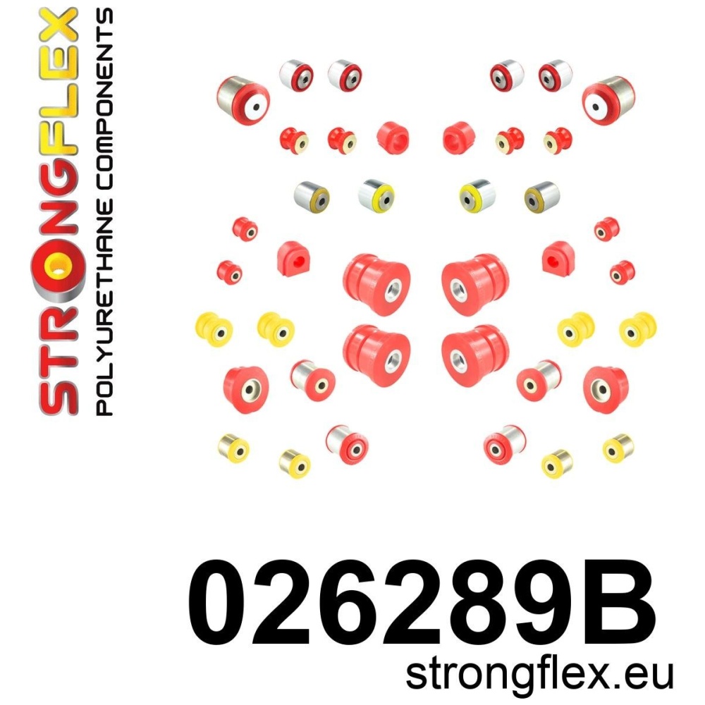 Strongflex Audi Complete polyurethaan ophangrubberset – 026289B