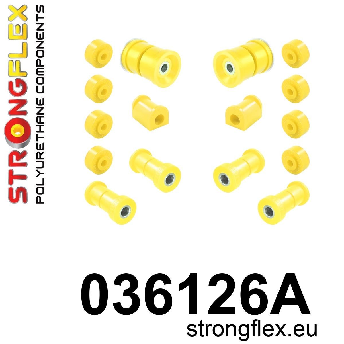 Strongflex Bmw Achterste ophangrubberset SPORT – 036126A 1 Strongflex Bmw Achterste ophangrubberset SPORT – 036126A
