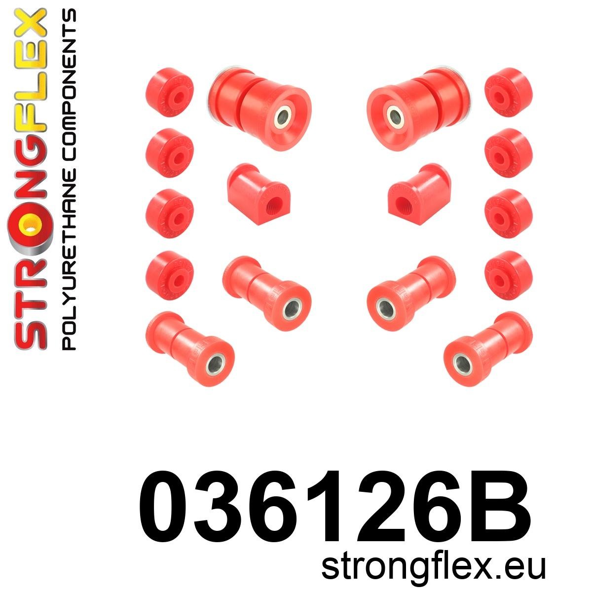Strongflex Bmw Achterste ophangrubberset – 036126B 1 Strongflex Bmw Achterste ophangrubberset – 036126B