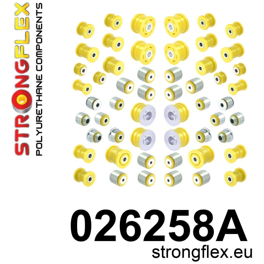Strongflex Audi Complete polyurethaan ophangrubberset SPORT – 026258A