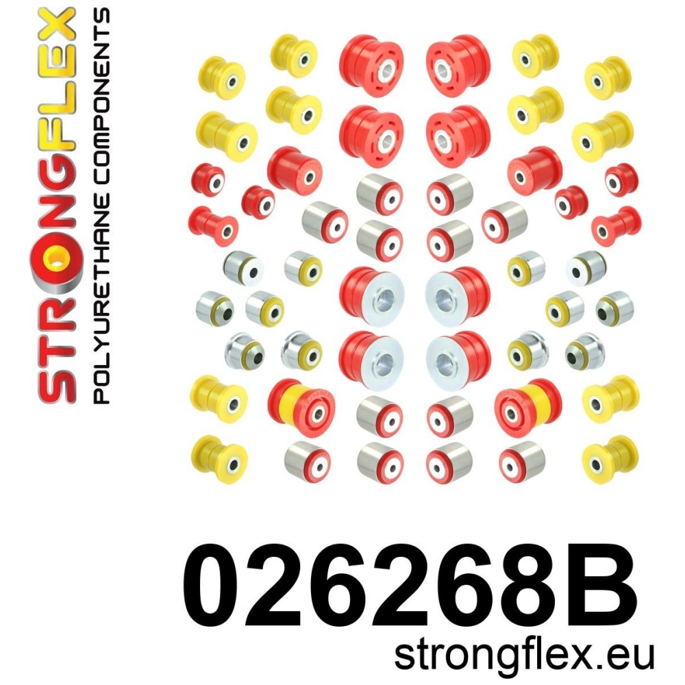 Strongflex Porsche Complete polyurethaan ophangrubberset – 026268B