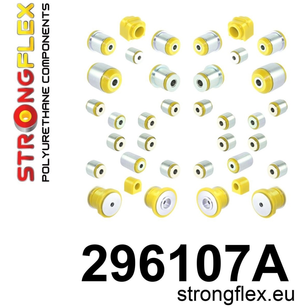 Strongflex Dodge Kit complet de silentblocs de suspension en polyuréthane AWD SPORT – 296107A