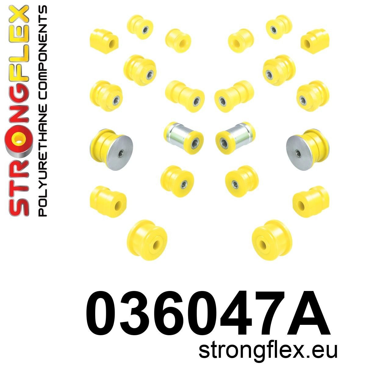 Strongflex Bmw Voorste en achterste ophangrubberset SPORT – 036047A 1 Strongflex Bmw Voorste en achterste ophangrubberset SPORT – 036047A