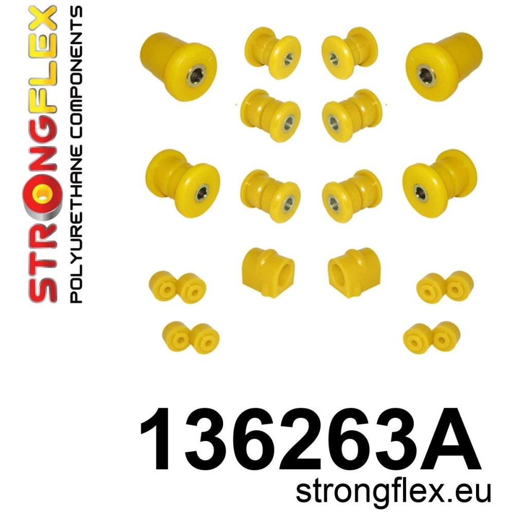 Strongflex Opel Vauxhall Voorste ophangrubberset SPORT – 136263A