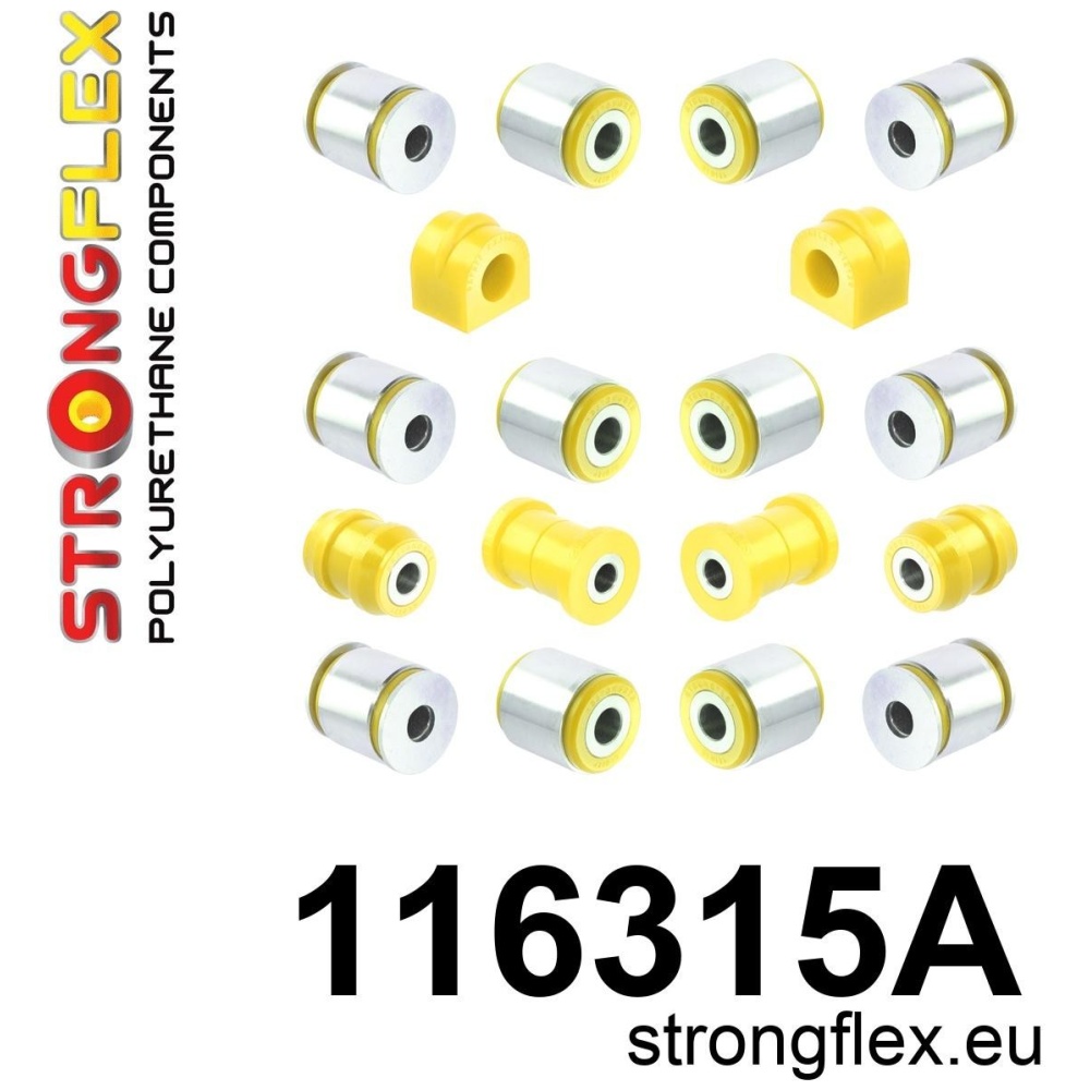 Strongflex Mercedes Rear suspension bush kit SPORT – 116315A