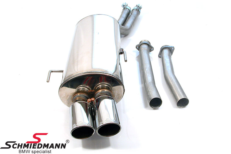 BMW E36 Sport Einddemper 325i / 328i – 2x Ø76 mm 3 BMW E36 Sport Einddemper 325i / 328i – 2x Ø76 mm - Afbeelding 3