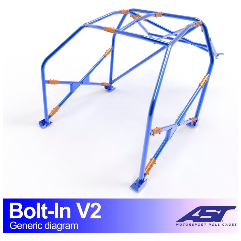Bolt-in Compact V2 rolkooi van AST Roll Cages voor de BMW E36 Compact